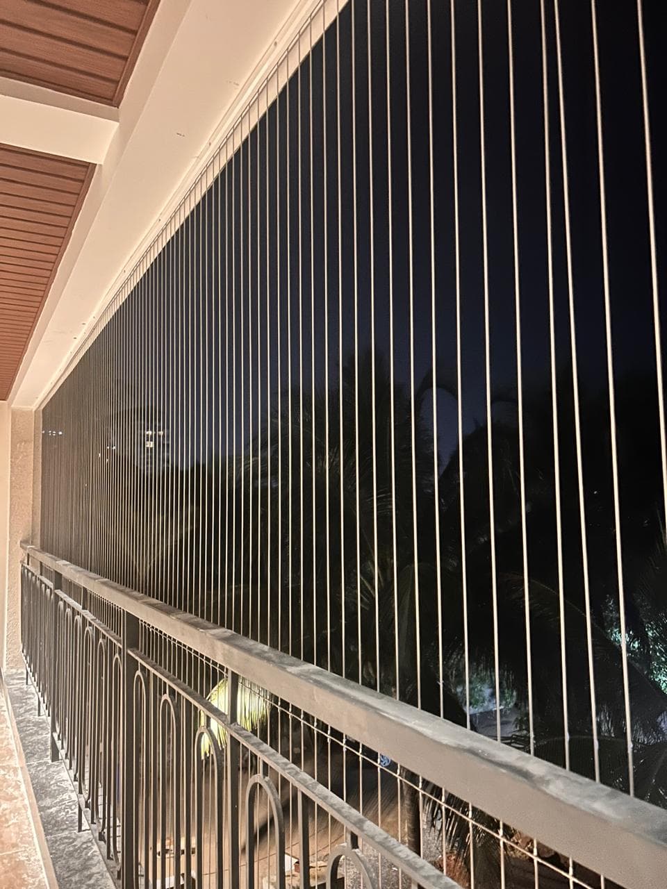 Invisible bedroom window grills for child and elderly safety - Falcon Grills Hyderabad