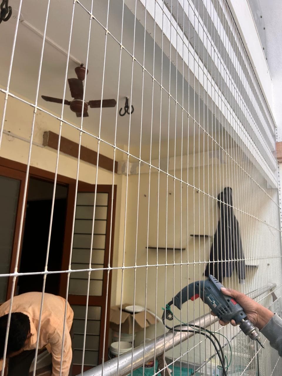 Kitchen window invisible grills with maximum visibility - Premium installation Pune